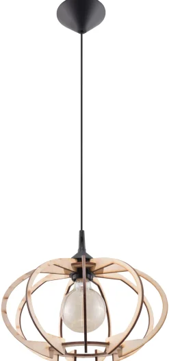 SOLLUX LIGHTING Lampy Do Sypialni, Oświetlenie Do Sypialni|Lampy Do Jadalni<Lampa Wisząca MANDELINO - Sollux Naturalne drewno