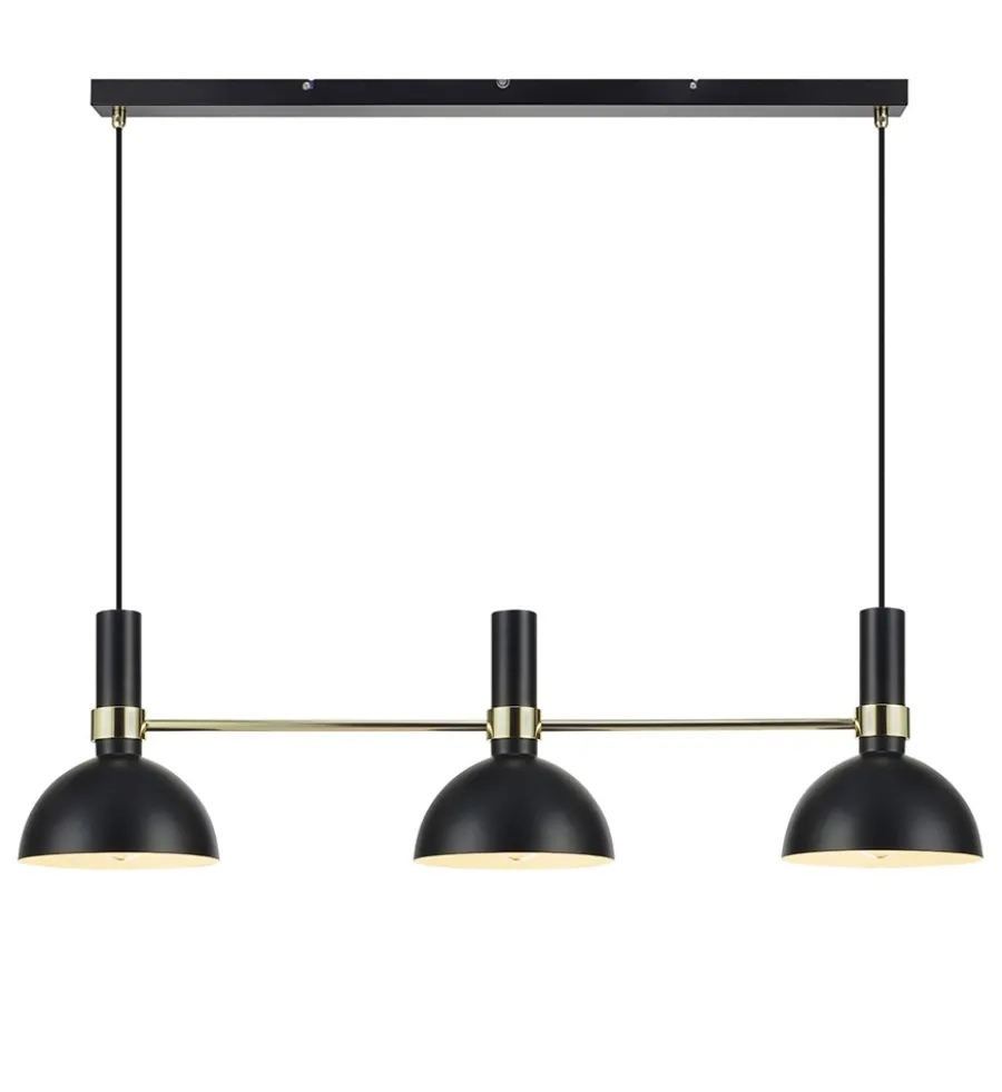 Markslu00f6jd Żyrandole|Lampy Do Jadalni<Larry III czarny, złoty - Markslöjd - lampa wisząca