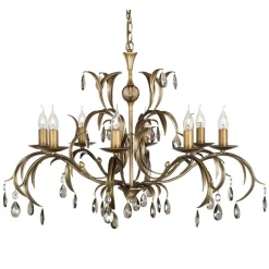 Elstead Lighting Żyrandole|Lampy Do Salonu, Oświetlenie Salonu<Lily Antique Bronze - - lampa wisząca 8-ramienna