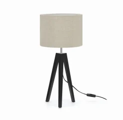Markslu00f6jd Lampki Na Biurko, Oświetlenie Biurkowe<Lunden czarny, lniany - Markslöjd - lampa stołowa