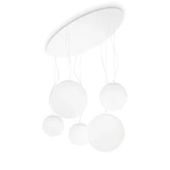 Ideal Lux Żyrandole|Lampy Do Salonu, Oświetlenie Salonu<MAPA BIANCO SP5 - - lampa wisząca