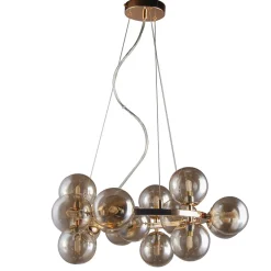 Italux Żyrandole<Marbelio gold Ø58 - - lampa wisząca