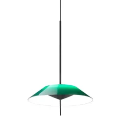 Vibia Żyrandole|Wiszące Ekskluzywne<Mayfair Ø30 grafitowy, zielony - - lampa wisząca nikiel, czarny, przezroczysty