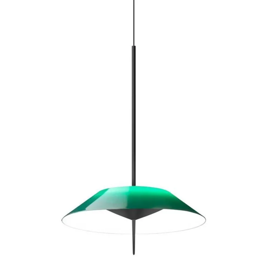 Vibia Żyrandole|Wiszące Ekskluzywne<Mayfair Ø30 grafitowy, zielony - - lampa wisząca nikiel, czarny, przezroczysty