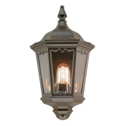 Elstead Lighting Kinkiety Zewnętrzne: Ogrodowe I Elewacyjne|Lampy Ogrodowe, Oświetlenie Do Ogrodu<Medstead Half Black - - kinkiet ogrodowy