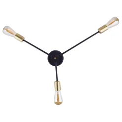 Nowodvorski Kinkiety I Lampy Na Ścianę|Lampy Do Sypialni, Oświetlenie Do Sypialni<Mill Black-Gold III 9136 - - kinkiet nowoczesny
