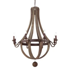 Ideal Lux Żyrandole|Lampy Drewniane<MILLENNIUM SP8 - - lampa wisząca