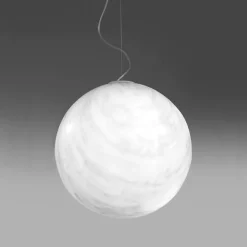 Slide Wiszące Ekskluzywne|Żyrandole<Mineral Ø30 biały marmur - - lampa wisząca biały marmurNapięcie: 230V