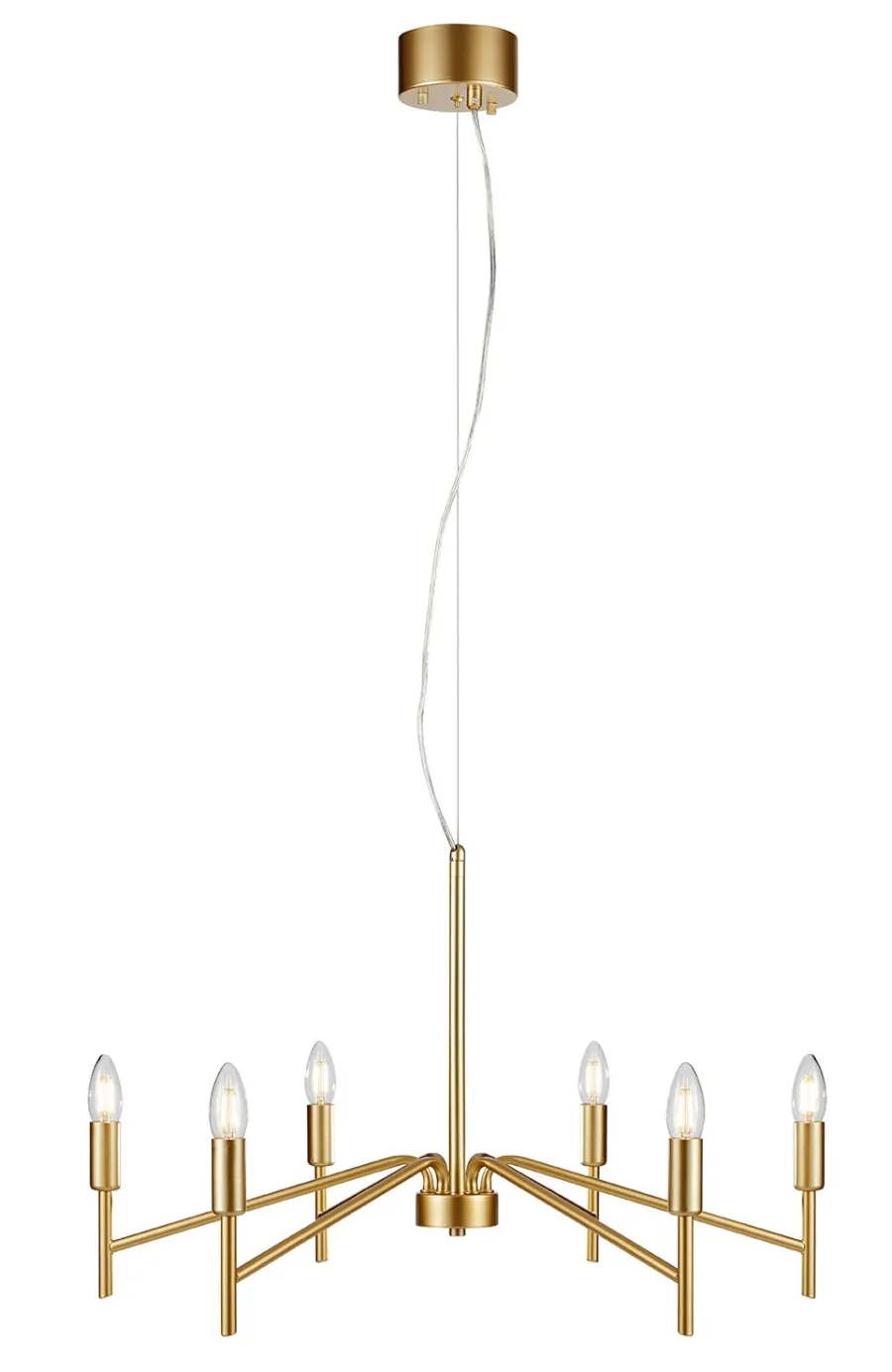 Markslu00f6jd Żyrandole|Lampy Do Sypialni, Oświetlenie Do Sypialni<Monarch VI złoty - Markslöjd - lampa wisząca