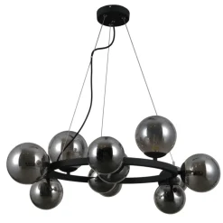 Italux Żyrandole<Montora black - - lampa wisząca nowoczesna