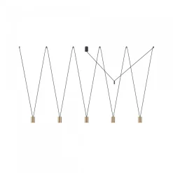 Nowodvorski Żyrandole|Lampy Do Jadalni<More Eye Solid Brass V - - lampa wisząca nowoczesna