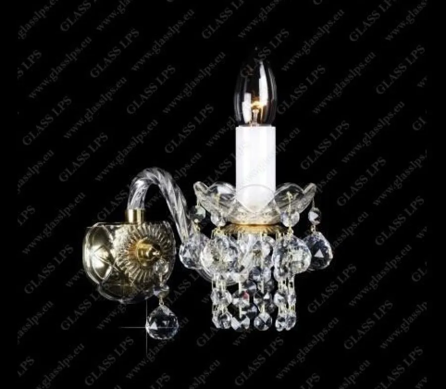 Glass LPS Kinkiety Stylowe|Kinkiety Kryształowe<N21 007/01/4 - - kinkiet klasyczny kryształowy