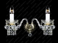 Glass LPS Kinkiety Stylowe|Kinkiety Kryształowe<N21 007/02/4 - - kinkiet klasyczny kryształowy