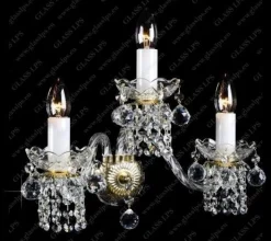 Glass LPS Kinkiety Stylowe|Kinkiety Kryształowe<N21 007/03/4 - - kinkiet klasyczny kryształowy