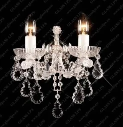 Glass LPS Kinkiety Stylowe|Kinkiety Kryształowe<N24 065/02/2; Ni - - kinkiet kryształowy
