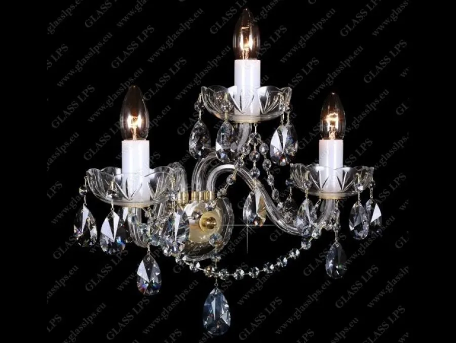 Glass LPS Kinkiety Stylowe|Kinkiety Kryształowe<N21 801/03/1-A - - kinkiet kryształowy