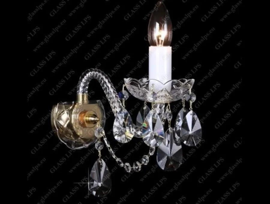 Glass LPS Kinkiety Stylowe|Kinkiety Kryształowe<N21 120/01/1-A - - kinkiet kryształowy