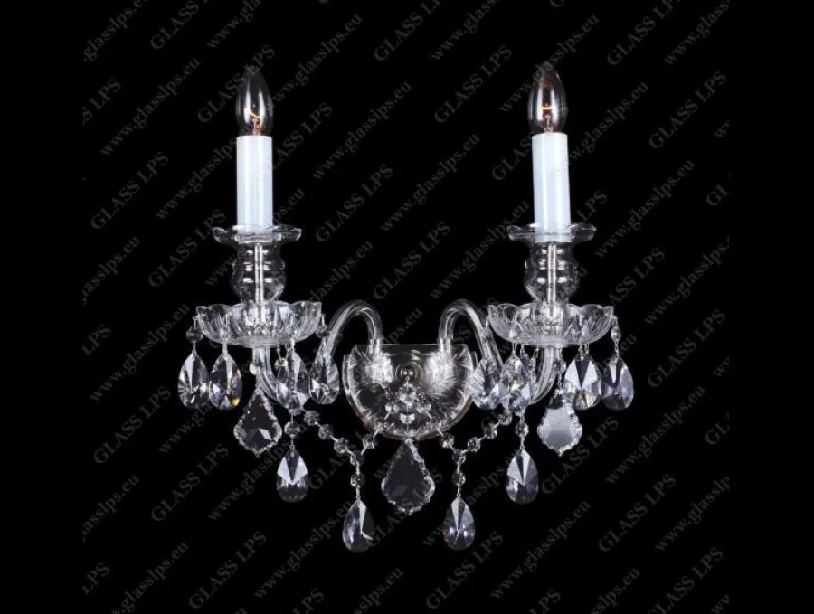 Glass LPS Kinkiety Stylowe|Kinkiety Kryształowe<N21 892/02/1-A, 2; Ni - - kinkiet kryształowy