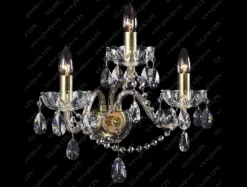 Glass LPS Kinkiety Stylowe|Kinkiety Kryształowe<N21 801/03/1-A; GOLD - - kinkiet kryształowy