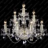 Glass LPS Kinkiety Stylowe|Kinkiety Kryształowe<N21 009/07/1-A; GOLD, lip. - - kinkiet kryształowy