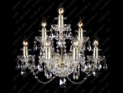 Glass LPS Kinkiety Stylowe|Kinkiety Kryształowe<N21 009/07/1-A; GOLD, lip. - - kinkiet kryształowy