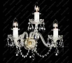 Glass LPS Kinkiety Stylowe|Kinkiety Kryształowe<N21 009/03/1-A; lip. - - kinkiet kryształowy