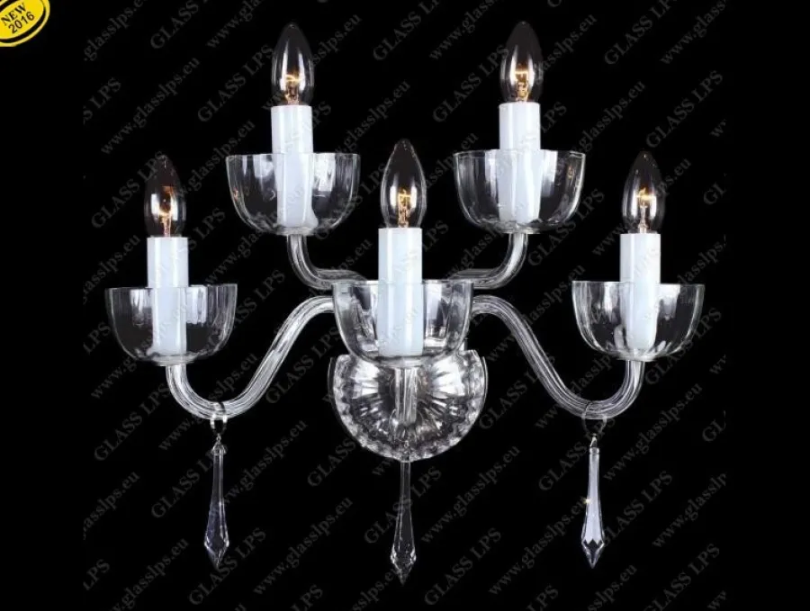 Glass LPS Kinkiety Stylowe|Kinkiety Kryształowe<N21 901/05/3-H; Ni - - kinkiet kryształowy