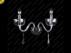 Glass LPS Kinkiety Stylowe|Kinkiety Kryształowe<N21 901/02/3-H; SILVER - - kinkiet kryształowy