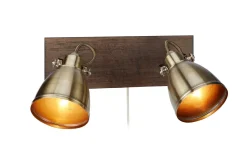 Markslu00f6jd Kinkiety I Lampy Na Ścianę|Lampy Drewniane<Native II antyczny brąz - Markslöjd - kinkiet