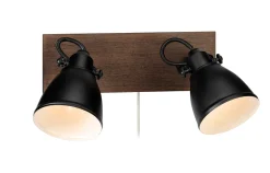 Markslu00f6jd Kinkiety I Lampy Na Ścianę|Lampy Drewniane<Native II czarny - Markslöjd - kinkiet