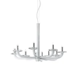 De Majo Żyrandole|Wiszące Ekskluzywne<Natural Ø80 biały - - lampa sufitowa 10-ramienna białyNapięcie: 230V