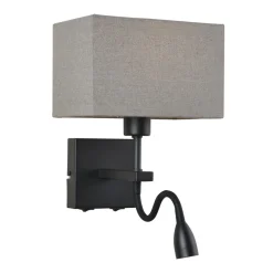Italux Kinkiety I Lampy Na Ścianę<Norte 2 szary - - na ścianę