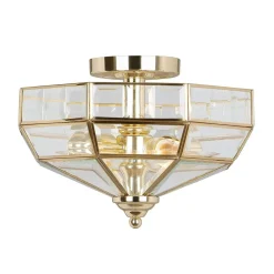 Elstead Lighting Plafony Sufitowe I Ścienne|Lampy Do Sypialni, Oświetlenie Do Sypialni<Old Park Polished Brass - - lampa sufitowa klasyczna