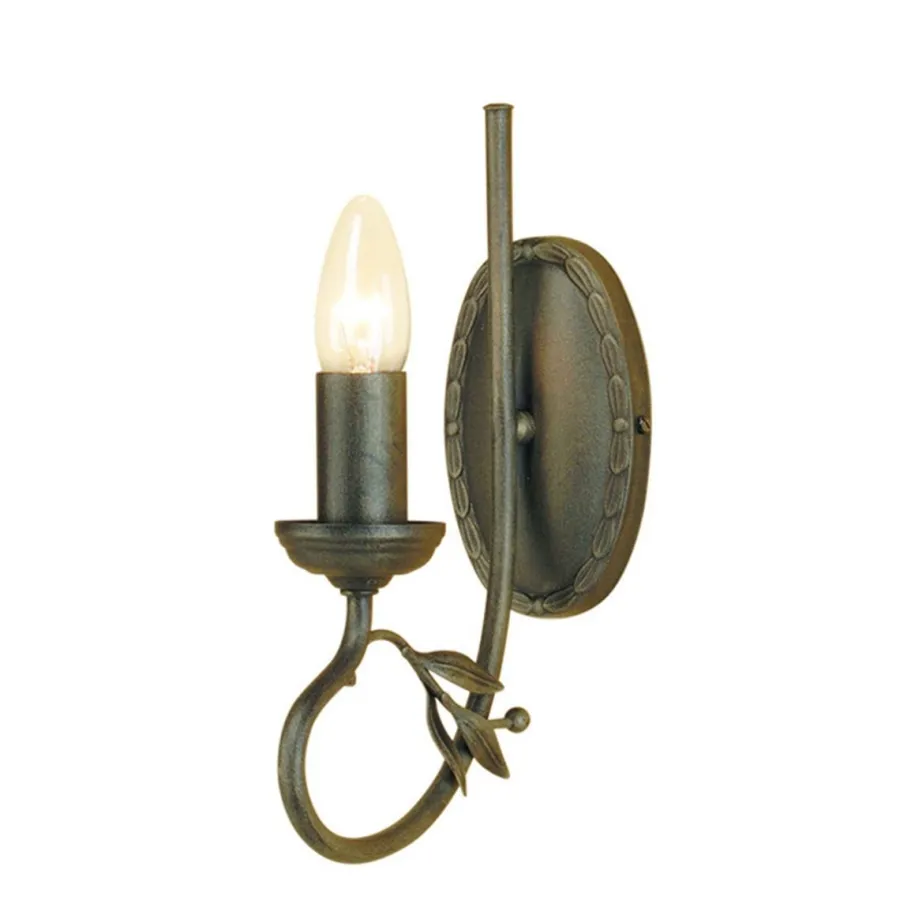 Elstead Lighting Kinkiety I Lampy Na Ścianę|Lampy Do Salonu, Oświetlenie Salonu<Olivia Black And Gold - - kinkiet pojedynczy