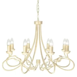 Elstead Lighting Żyrandole|Lampy Do Salonu, Oświetlenie Salonu<Olivia Ivory Gold - - lampa wisząca 8-ramienna