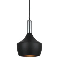 Italux Żyrandole<Ophelia Black-Chrome - - lampa wisząca