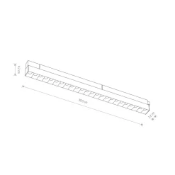 Nowodvorski Oświetlenie Szynowe, Lampy Na Szynie<Oprawa Liniowa Focus Led 15W 3000K Do 1-Obwodowych Szynoprzewodów Magnetycznych -