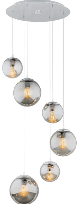 Argon Żyrandole<Optica 2529 - - lampa wisząca 6 pł. na okrągłej podsufitce