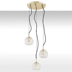 Argon Żyrandole|Nowoczesne Lampy Wiszące<Oviedo 1463 - - lampa wisząca 3 pł. na okrągłej podsufitce
