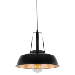 Italux Żyrandole<Paloma Black-Gold - - lampa wisząca