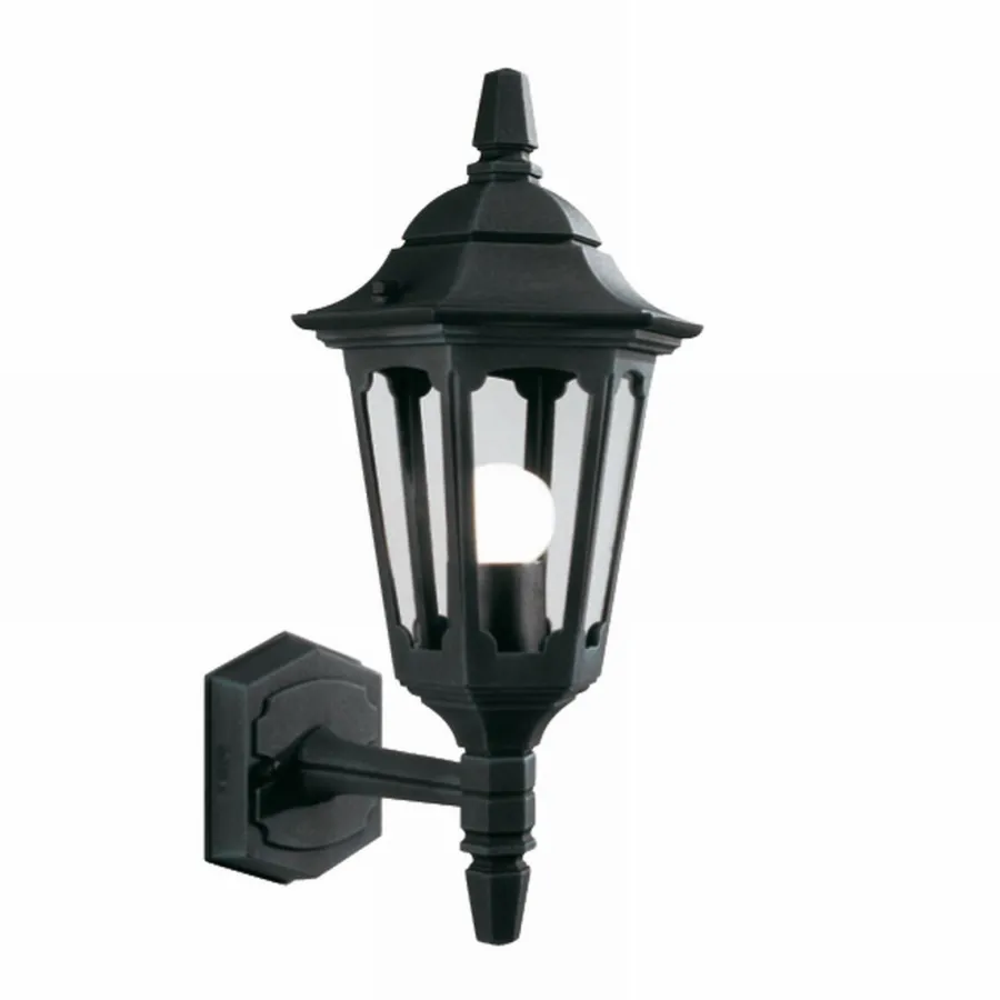 Elstead Lighting Kinkiety Zewnętrzne: Ogrodowe I Elewacyjne|Lampy Ogrodowe, Oświetlenie Do Ogrodu<Parish Black H39 - - kinkiet ogrodowy góra