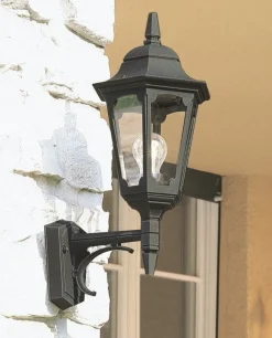 Elstead Lighting Kinkiety Zewnętrzne: Ogrodowe I Elewacyjne|Lampy Ogrodowe, Oświetlenie Do Ogrodu<Parish Black H52 - - kinkiet ogrodowy