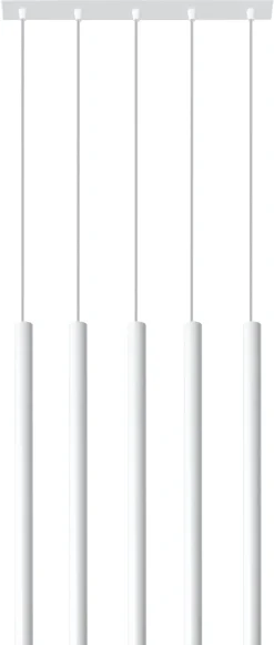 SOLLUX LIGHTING Żyrandole|Lampy Do Jadalni<Pastelo 5 Biała - - lampa wisząca