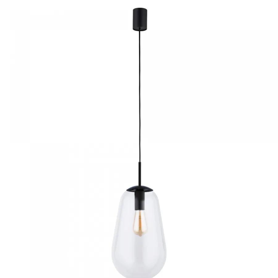Nowodvorski Nowoczesne Lampy Wiszące|Żyrandole<Pear Black M - - lampa wisząca nowoczesna
