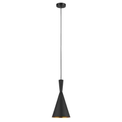 Italux Żyrandole<Pedro Black-Brass - - lampa wisząca