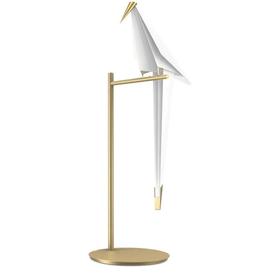 Moooi Lampki Na Biurko, Oświetlenie Biurkowe|Biurkowe Ekskluzywne<Perch H61,5 biały - - lampa biurkowa białyNapięcie: 230V