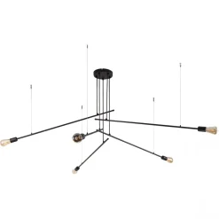 Nowodvorski Żyrandole|Lampy Do Salonu, Oświetlenie Salonu<Pile Black V 9127 - - lampa wisząca nowoczesna
