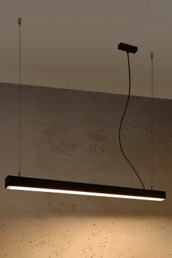 THORO Żyrandole<Pinne 95 Czarna 3000K - - lampa wisząca