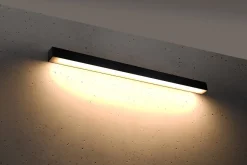THORO Kinkiety I Lampy Na Ścianę|Lampy I Kinkiety Nad Lustro, Oświetlenie Lustra<Pinne 95 Czarny 3000K - - lampa ścienna