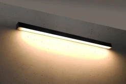 THORO Kinkiety I Lampy Na Ścianę|Lampy I Kinkiety Nad Lustro, Oświetlenie Lustra<Pinne 115 Czarny 3000K - - lampa ścienna